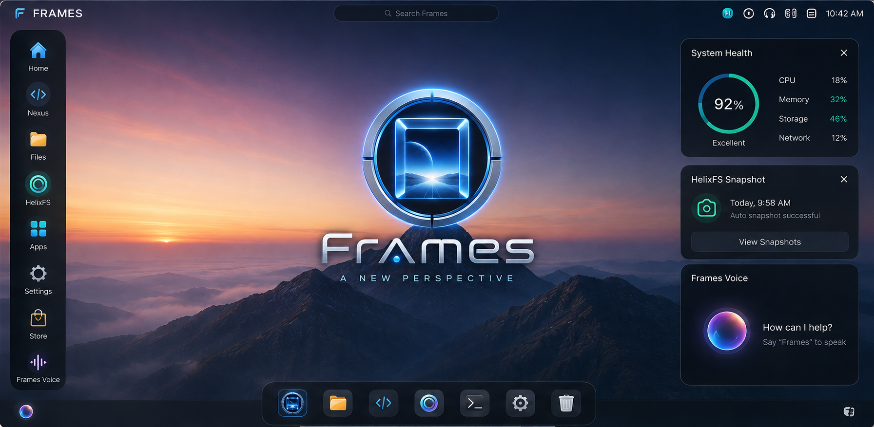 Future Frames desktop concept